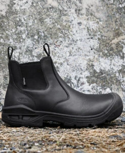 Keen Men's Juneau Romeo Waterproof Boot (Carbon-Fiber Toe) | Black/Black -Shoe Boutique Shop 1025581 PDP RightImage