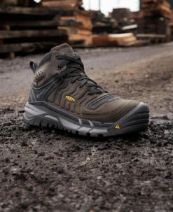 Keen Men's Kansas City+ Waterproof Mid (Carbon-Fiber Toe) | Coffee Bean/Black -Shoe Boutique Shop 1026357 PDP LeftImage