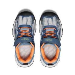 Keen Little Kids' Wanduro Speed Hiking Shoe | Vintage Indigo/Tangerine -Shoe Boutique Shop 109bbe0a1d78d751b64c80fc7b20d6b8ef1e815b