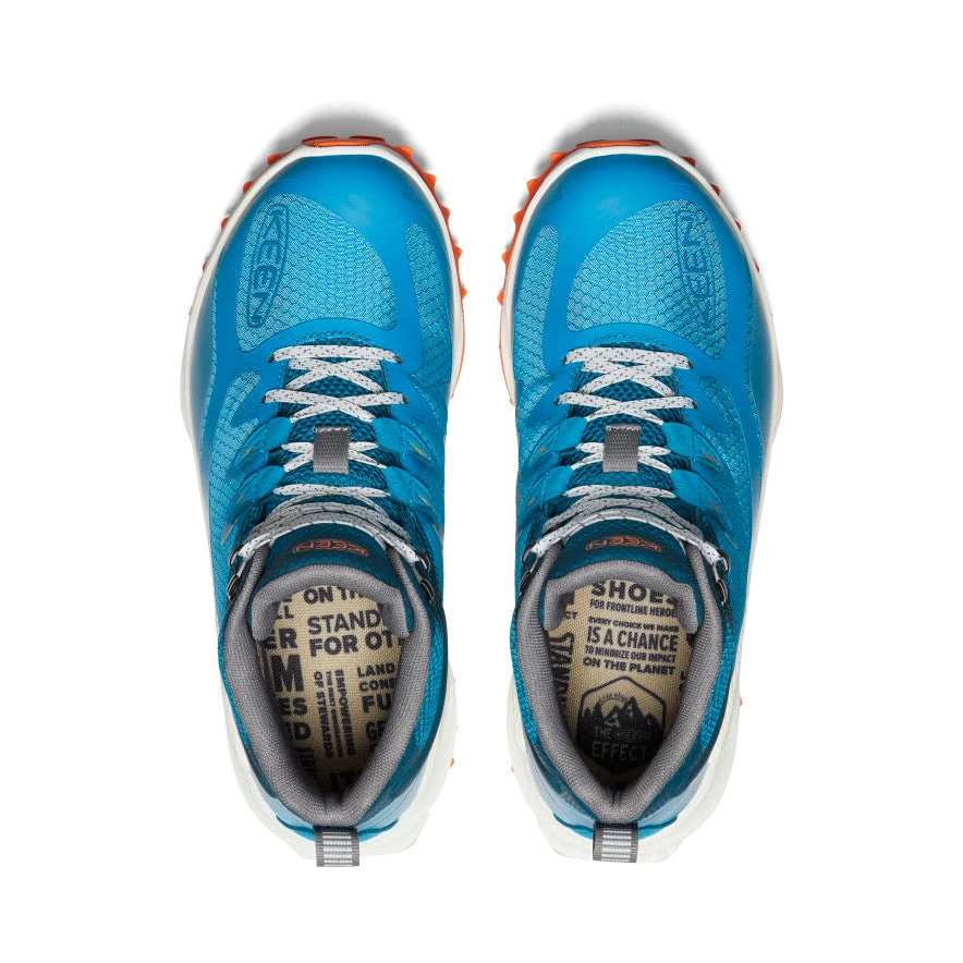 Keen Women's Zionic Waterproof Hiking Boot | Fjord Blue/Tangerine 4 Keen Women's Zionic Waterproof Hiking Boot | Fjord Blue/Tangerine - Image 4