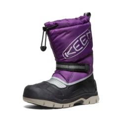 Keen Big Kids' Snow Troll Waterproof Boot | Charisma/Silver -Shoe Boutique Shop 16f20b4961c502391c3dac7841358cd33ba2e120