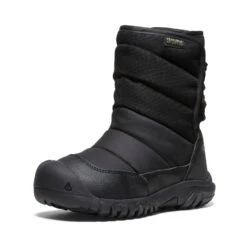 Keen Little Kids' Puffrider Waterproof Winter Boot | Black/Steel Grey -Shoe Boutique Shop 1f9ee2125c2f3e7b07182bd0e67962ae83b97c11