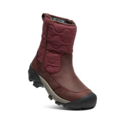Keen Women's Betty Waterproof Pull-On Boot | Burgundy/Black -Shoe Boutique Shop 28804188aec309513564e4dd78274c16ceec7d69