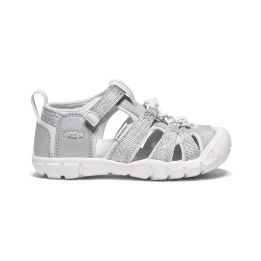 Keen Little Kids' Seacamp II CNX | Silver/Star White -Shoe Boutique Shop 295a91e98e544f21d2e67b9309525d8ccb66315f