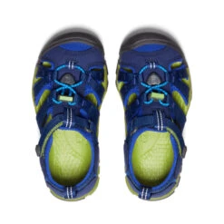 Keen Little Kids' Seacamp II CNX | Blue Depths/Chartreuse -Shoe Boutique Shop 29da11b54f1e61c417e38a40c953d802854f1697
