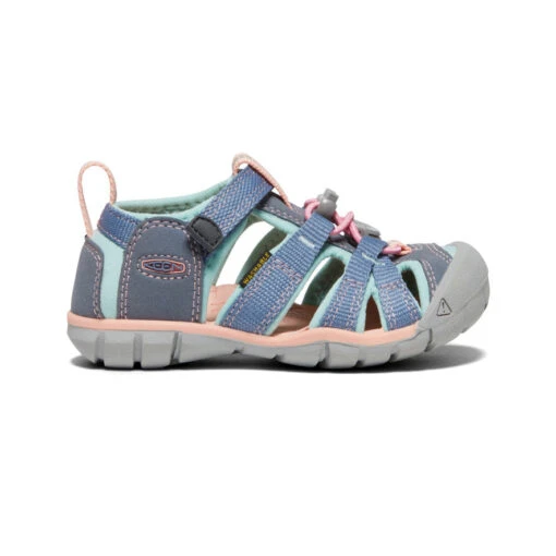 Keen Little Kids' Seacamp II CNX | Flint Stone/Ocean Wave -Shoe Boutique Shop 2b3942aec848266ebc9a44b85a047cc1188de3f3