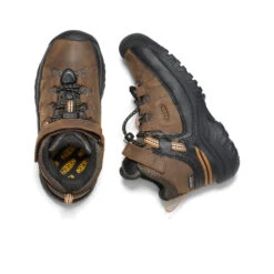 Keen Little Kids' Targhee Waterproof Boot | Dark Earth/Golden Brown -Shoe Boutique Shop 323513bc31d06ac9c4f7e5fa0fb64b21a24119be