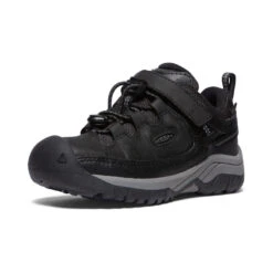 Keen Little Kids' Targhee Waterproof Shoe | Black/Steel Grey -Shoe Boutique Shop 32bf25fd855f4c7c4b9d55a804ab558a93cb3ae7
