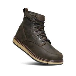 Keen Men's San Jose 6" Waterproof Boot (Soft Toe) | Cascade Brown -Shoe Boutique Shop 3521f8b4f61e5509982718087a2cc21a26d7d042