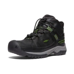 Keen Big Kids' Targhee Waterproof Boot | Black/Campsite -Shoe Boutique Shop 3a1f0d08db2986c818cb067a3e7c9544d631c715