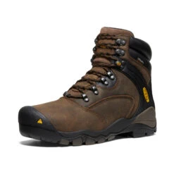 Keen Men's Louisville 6" Waterproof Boot (Steel Toe) | Cascade Brown -Shoe Boutique Shop 4738b189a2e046b69ed4e2f29b873d6e997512b7