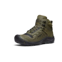 Keen Men's Reno KBF Waterproof Mid (Soft Toe) | Dark Olive/Black -Shoe Boutique Shop 4f24f889f1c6b8257760cae572280fdbacf767b4