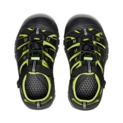 Keen Little Kids' Newport H2 | Black/Lime Green -Shoe Boutique Shop 52e041cb888da61ff8a46a971119feddcf523e9a
