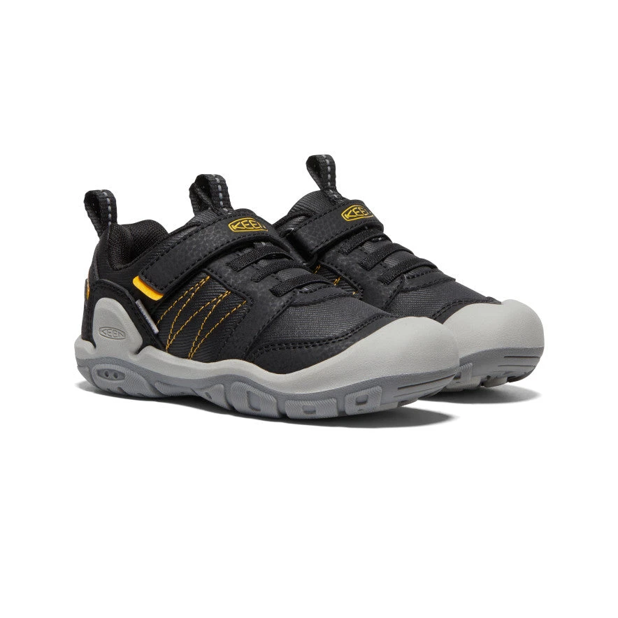 Little Kids' Knotch Peak Sneaker | Black/KEEN Yellow 2 Little Kids' Knotch Peak Sneaker | Black/KEEN Yellow - Image 2