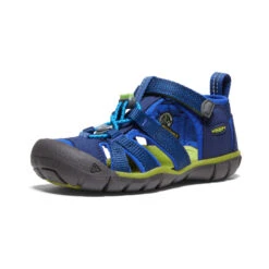 Keen Little Kids' Seacamp II CNX | Blue Depths/Chartreuse -Shoe Boutique Shop 556409dbc431d989e93b27522d8e8133cba83c93
