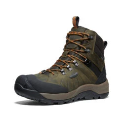 Keen Men's Revel IV Polar Waterproof Boot | Dark Olive/Marmalade -Shoe Boutique Shop 620b7535daa3a4603908485bce1bd10e35f7788f