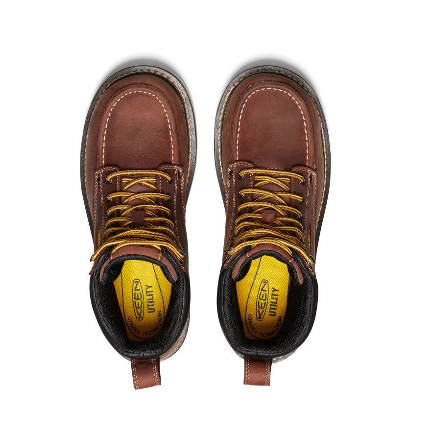 Keen Men's Cincinnati 6" Waterproof Boot (Soft Toe) | Tuscan Red/Sandshell 4 Keen Men's Cincinnati 6" Waterproof Boot (Soft Toe) | Tuscan Red/Sandshell - Image 4