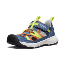 Keen Little Kids' Motozoa Sandal | Vintage Indigo/Scarlet Ibis -Shoe Boutique Shop 721a84b552c64eb1d950515a976f5345cbc91b3f