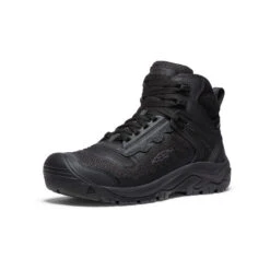 Keen Men's Reno KBF Waterproof Mid (Soft Toe) | Black/Black -Shoe Boutique Shop 796635f7b357c69ed5ab6c9a1c442e31397675e4