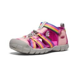 Keen Big Kids' Seacamp II CNX | Rainbow/Festival Fuchsia -Shoe Boutique Shop 7f7ef472de66eaf0eecb6a79007c51121acb7806