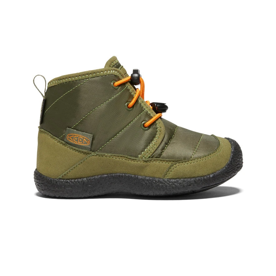 Keen Little Kids' Howser II Waterproof Chukka | Capulet Olive/Russet Orange 1 Keen Little Kids' Howser II Waterproof Chukka | Capulet Olive/Russet Orange