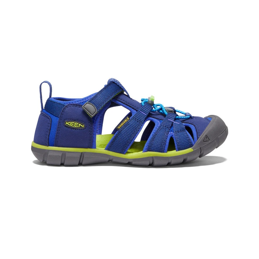 Keen Big Kids' Seacamp II CNX | Blue Depths/Chartreuse 1 Keen Big Kids' Seacamp II CNX | Blue Depths/Chartreuse