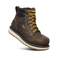 Keen Men's Cincinnati 6" Waterproof Boot (Carbon-Fiber Toe) | Dark Chocolate/Sandshell -Shoe Boutique Shop 8eebc103bc703592decc08b8374ecf55dcc906d4