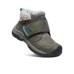 Keen Little Kids' Kootenay IV Waterproof Boot | Steel Grey/Porcelain -Shoe Boutique Shop 933eba16c7e06a05dcbfd92339472c3a7669b3da