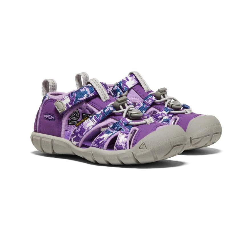 Keen Little Kids' Seacamp II CNX | Camo/Tillandsia Purple 2 Keen Little Kids' Seacamp II CNX | Camo/Tillandsia Purple - Image 2
