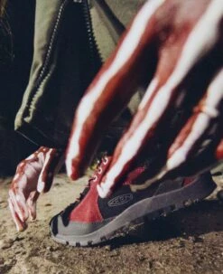 Keen Women's Jasper Rocks Sneaker X Hiking Patrol | Phantasmal Red -Shoe Boutique Shop KEEN W 1028333 HikingPatrolxJasperRocks Lifestyle PDP Single Right