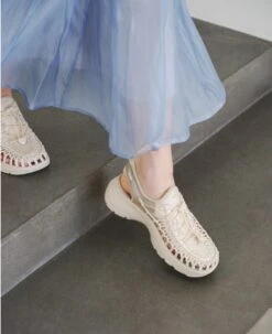 Keen Women's UNEEK Astoria Sandal X SNIDEL | Birch/Plaza Taupe -Shoe Boutique Shop KEEN W UNEEKAstoriaxSNIDEL Lifestyle PDP Single Left