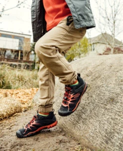 Keen Big Kids' Chandler 2 CNX Sneaker | Black/Red Carpet -Shoe Boutique Shop KidsChandler2Lifestyle2 83075942 a737 4444 9715 398794a8e5e9