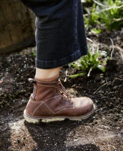 Keen Women's San Jose 6" Boot (Soft Toe) | Gingerbread/Off White -Shoe Boutique Shop SDD 496 PDP SanJose 1024570 Left Image