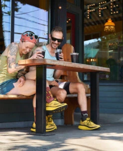 Women's WK400 Walking Shoe | KEEN Yellow/Black -Shoe Boutique Shop W1027484 2