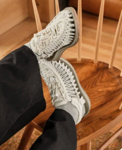 Keen Women's UNEEK Sneaker | Sea Moss/Tangerine -Shoe Boutique Shop WUNEEKOGLifestylePDPLeft 1