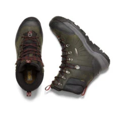 Keen Men's Revel IV High Polar Waterproof Boot | Magnet/Red Carpet -Shoe Boutique Shop a40aa95734c912cf264b44e22f51722631ab75eb