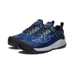 Keen Men's NXIS EVO Waterproof Shoe | Sky Captain/Green Flash -Shoe Boutique Shop a6916fd2b0da636fae78f40732c2c7f758cb30c0