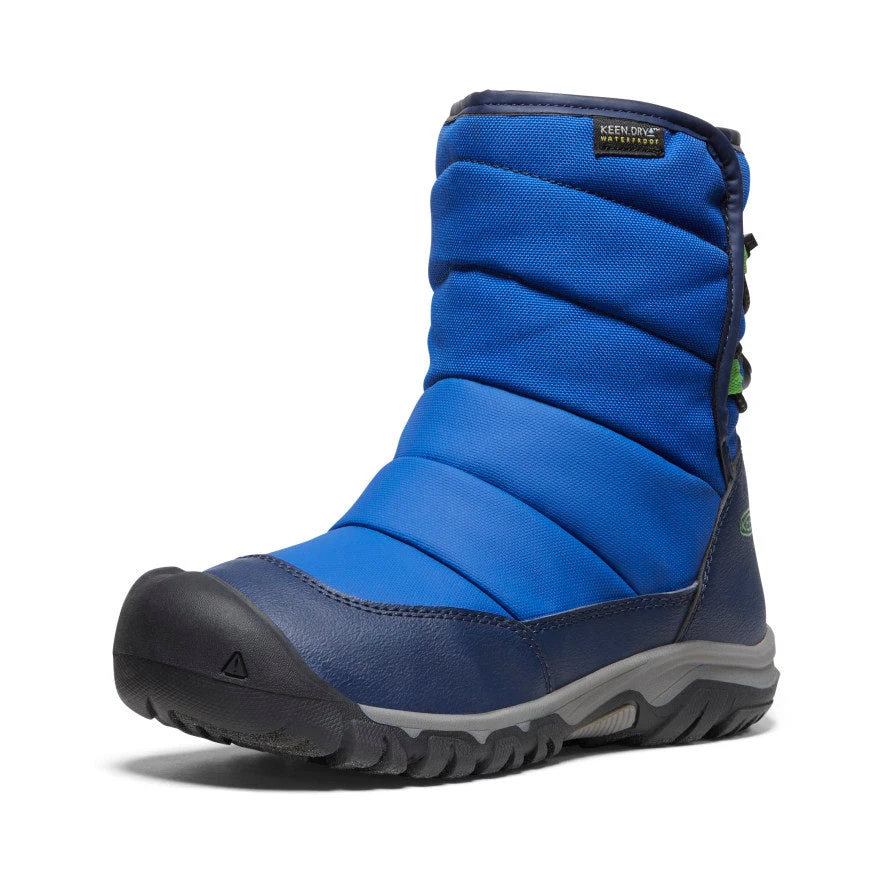 Keen Big Kids' Puffrider Waterproof Winter Boot | Naval Academy/Surf 3 Keen Big Kids' Puffrider Waterproof Winter Boot | Naval Academy/Surf - Image 3