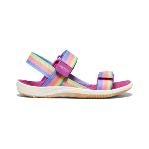 Keen Big Kids' Elle Backstrap | Rainbow/Festival Fuchsia -Shoe Boutique Shop a89cc70517b8fa16530ed0dd24fface258ec4c5f