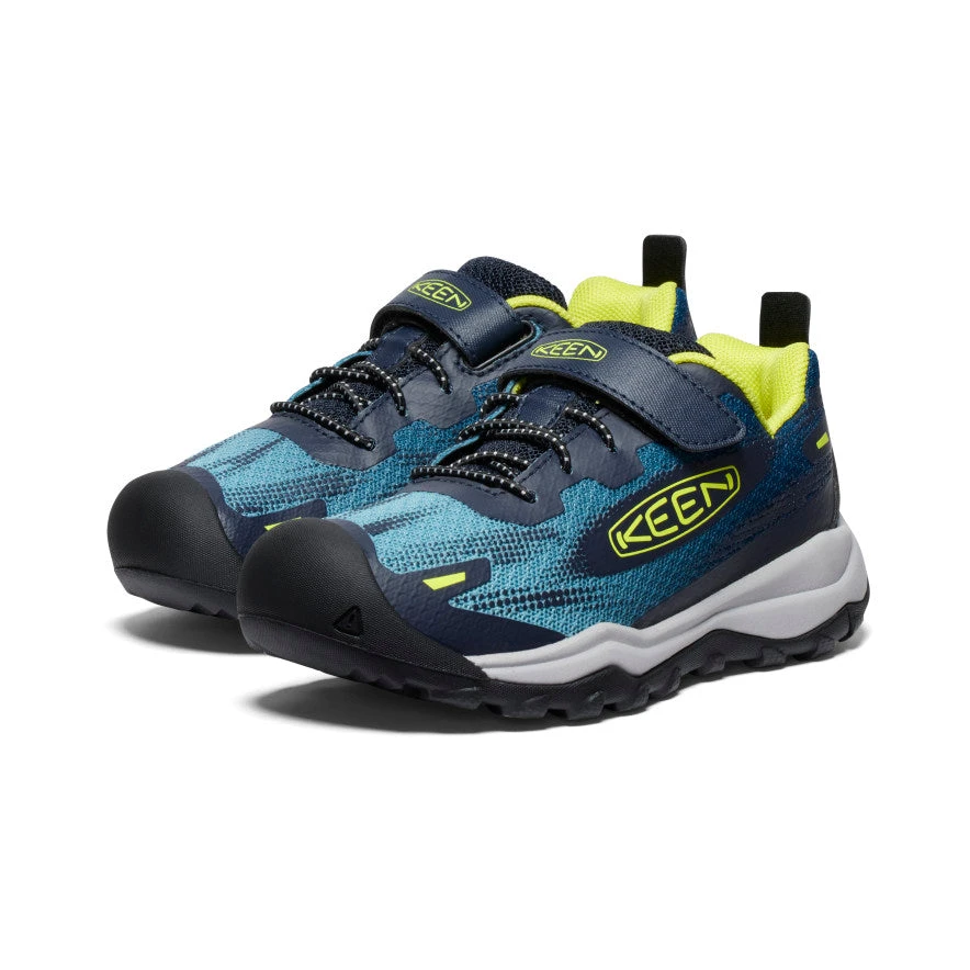 Keen Little Kids' Wanduro Speed Hiking Shoe | Legion Blue/Evening Primrose 2 Keen Little Kids' Wanduro Speed Hiking Shoe | Legion Blue/Evening Primrose - Image 2