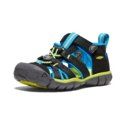 Keen Little Kids' Seacamp II CNX | Black/Brilliant Blue -Shoe Boutique Shop b3408b07d0cc23271c96655244282435d816ccd3