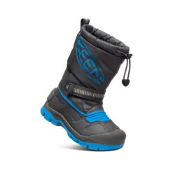 Keen Little Kids' Snow Troll Waterproof Boot | Magnet/Blue Aster -Shoe Boutique Shop b5abe341bad1067a224e92f9c2b3eb8b5f1d341d