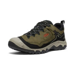 Keen Men's Targhee IV Wide Waterproof Hiking Shoe | Dark Olive/Gold Flame -Shoe Boutique Shop bbd0d9852ce4be11c87683dac89601785975c1a8