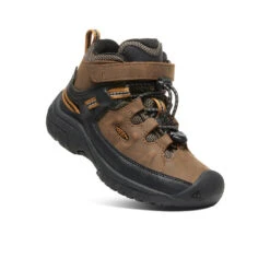 Keen Little Kids' Targhee Waterproof Boot | Dark Earth/Golden Brown -Shoe Boutique Shop bf3b8db45269560dc20c027faccf934653b8acff
