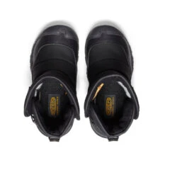 Keen Little Kids' Puffrider Waterproof Winter Boot | Black/Steel Grey -Shoe Boutique Shop c17d64e4555a11bb4fe76f239058e355b640c41e
