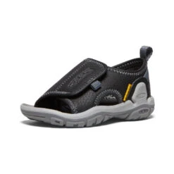 Keen Toddlers' Knotch River Open-Toe | Black/Steel Grey -Shoe Boutique Shop c80f7096dbe1accb84a0e4cd45b8253b34094e2d