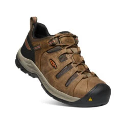 Keen Men's Flint II (Steel Toe) | Shitake/Rust -Shoe Boutique Shop ce94dbf25bcc43e537dddb359804f88e0602c7f6