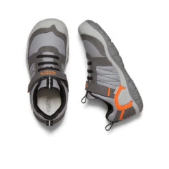 Keen Big Kids' Knotch Peak Sneaker | Magnet/Safety Orange -Shoe Boutique Shop d24f4c3206e8ff13ea62a384a55c8ba0a35ccaf0