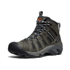 Keen Men's Voyageur Mid | Steel Grey/Scarlet Ibis -Shoe Boutique Shop d614023a4737c02a3f22b806b28a28e8889f5bd0