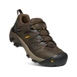Keen Men's Lansing Low (Steel Toe) | Cascade Brown/Fired Brick -Shoe Boutique Shop d7106b3de3e2c2d613484e4b51d49bfdcd3e1b72
